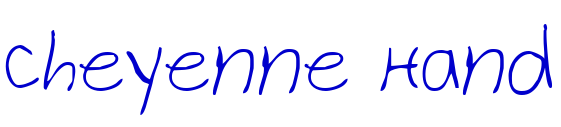 Cheyenne Hand шрифт